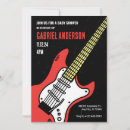 Search for guitar baby shower invitations Grunge