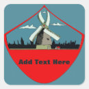 Search for windmill square stickers Red