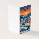 Recherche de cottage christmas cards Paysage enneigé