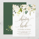 Search for white rose bridal shower invitations Watercolor
