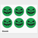 Search for green face stickers Halloween