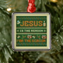 Search for jesus reason for the season ornaments Religious