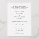 Search for black white and silver wedding invitations Simple