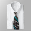 Search for teal dots ties White