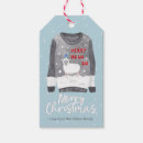Search for ugly christmas sweater gift tags Funny