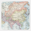 Search for political map stickers Vintage