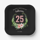 Search for 25th birthday plates Floral