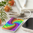 Search for fractals rectangular keychains Psychedelic