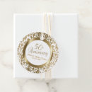 Search for 50th anniversary wedding favour tags Floral