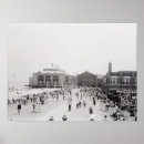 Recherche de foule posters Noir et blanc