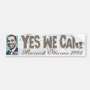 Search for obama yes we can bumper stickers Elections