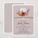 Search for burgundy floral baby shower invitations Little pumpkin
