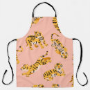 Search for tiger pattern aprons Illustration