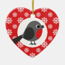 Search for red robin ornaments Bird