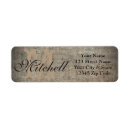 Search for urban return address labels Rustic