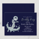 Search for anchor birthday invitations Navy