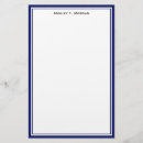 Recherche de elegant stationery paper Bleu marine