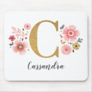 Search for initial c mousepads Floral