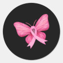Search for breast cancer ribbon butterfly stickers Awareness