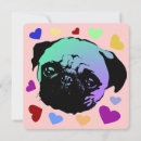 Search for pug puppy dog cards Hearts