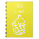 Search for cute pineapple notebooks Yellow