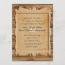 Recherche de parchment cartes invitations Rustique
