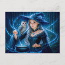 Search for witch cauldron postcards Owl