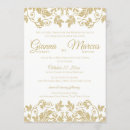 Search for white damask wedding invitations Retro