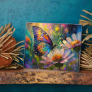 Recherche de fleurs colorées plaques Papillon