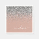 Search for silver and gold napkins Glitter