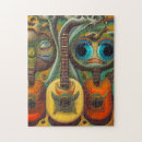 Recherche de guitare puzzles Musical