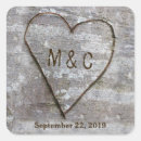 Search for carved initials stickers Tree