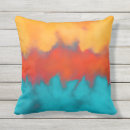 Recherche de peinture abstraite coussins Turquoise