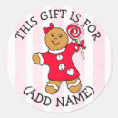 Search for gingerbread girl stickers Winter