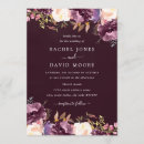 Search for burgundy purple wedding invitations Rustic