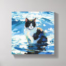Search for tuxedo canvas prints Kitten