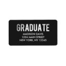 Search for silver graduation return address labels Stylish