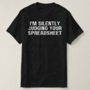 Search for spreadsheet tshirts Data