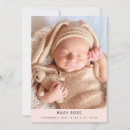 Search for pink birth announcement cards Newborn photo