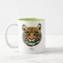 Recherche de visage tigre tasses Animal