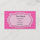 Recherche de chevron rose cartes visite Unique
