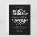 Search for black white yellow wedding invitations Botanical