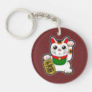 Search for lucky design keychains Maneki neko