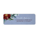 Search for red floral return address labels Marsala