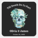 Search for hallowedding stickers Floral skull