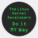 Search for developer stickers Linux