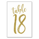 Search for 18 table cards Gold
