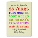 Recherche de 88 ans anniversaire cartes 88ᵉ