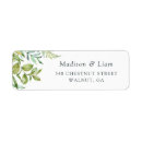 Search for fern leaves return address labels Modern