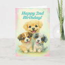 Search for 2nd dog birthday cards For kids